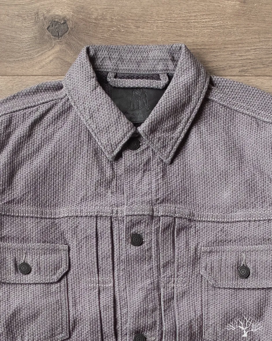 6220 Sashiko Type 2 Jacket - Grey x Black