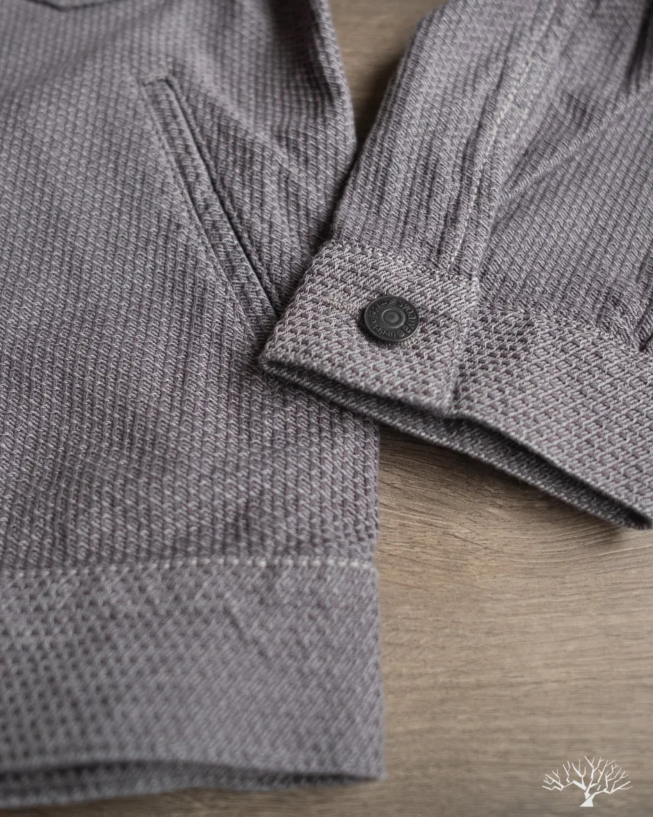 6220 Sashiko Type 2 Jacket - Grey x Black