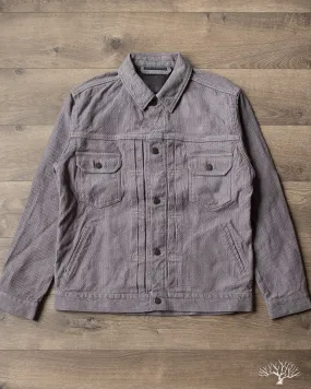 6220 Sashiko Type 2 Jacket - Grey x Black