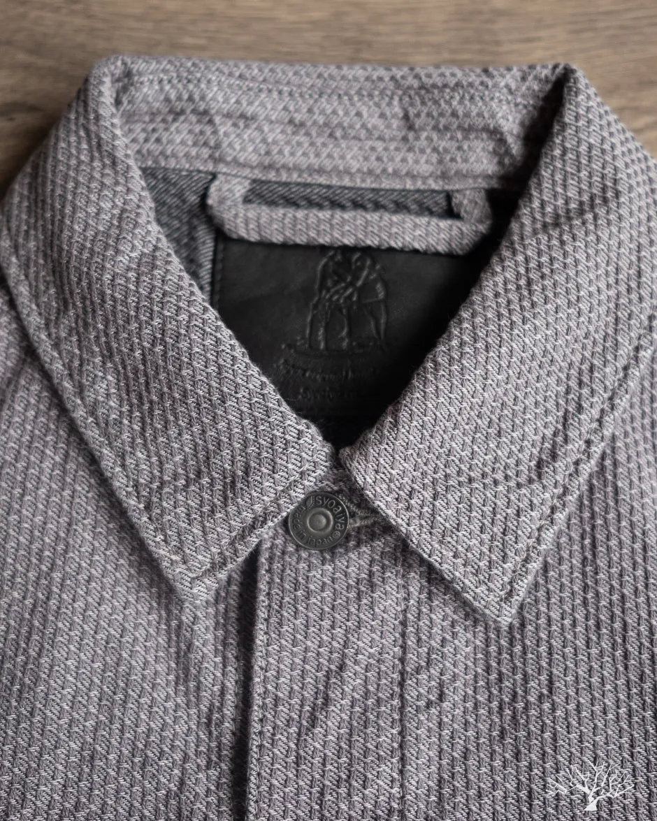 6220 Sashiko Type 2 Jacket - Grey x Black