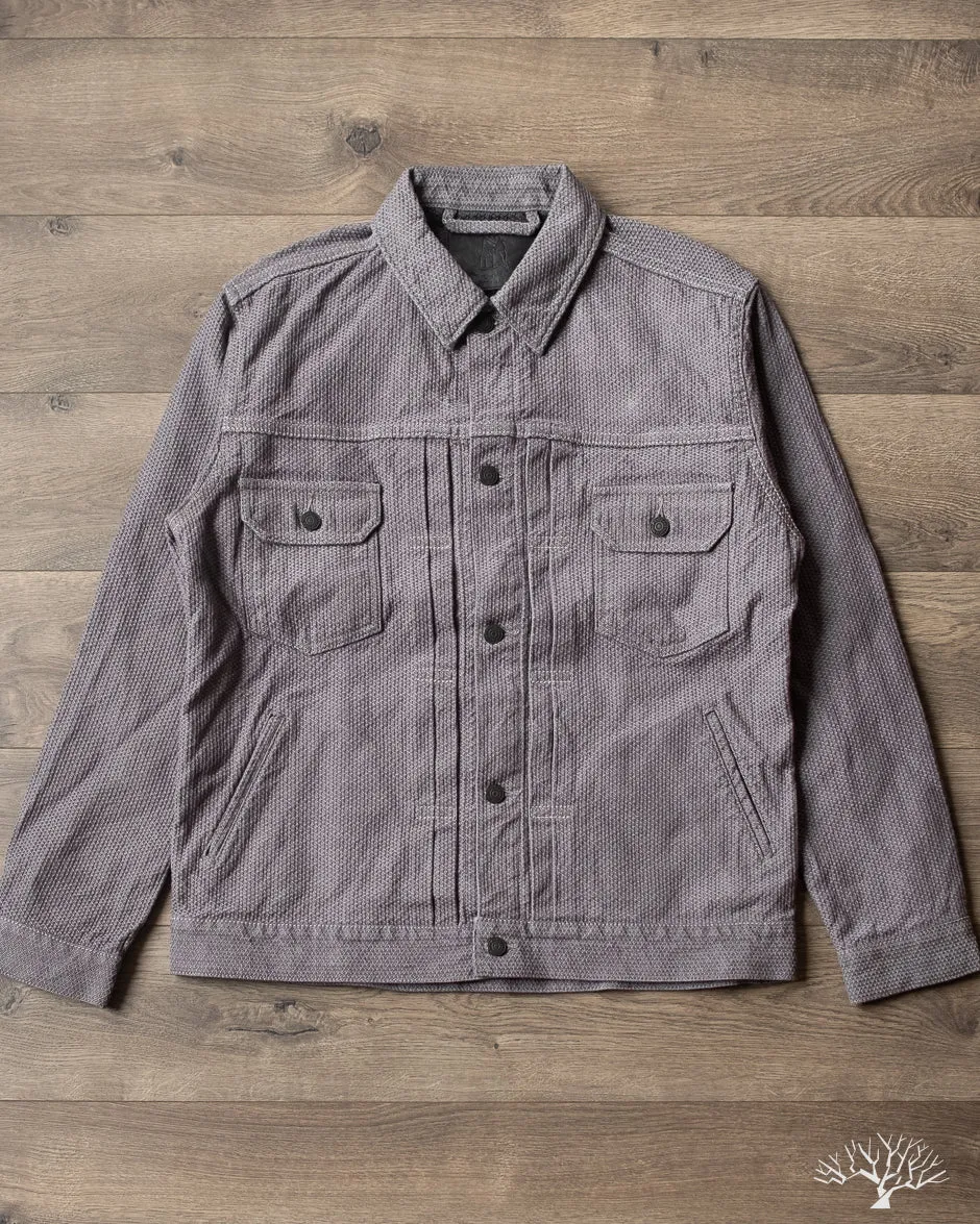 6220 Sashiko Type 2 Jacket - Grey x Black