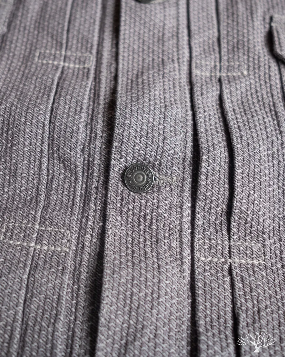 6220 Sashiko Type 2 Jacket - Grey x Black
