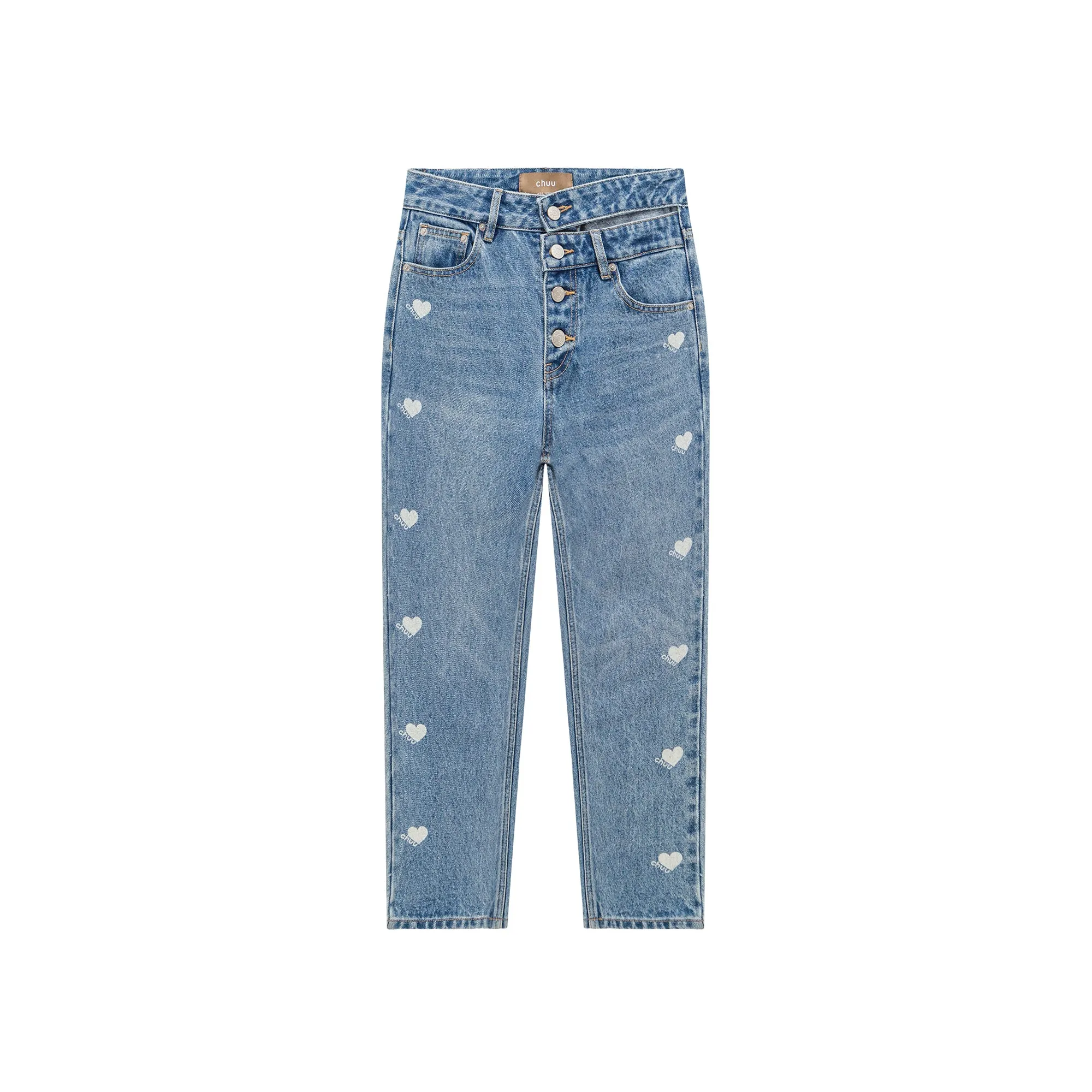 A Place In My Heart Slim Straight Denim Jeans