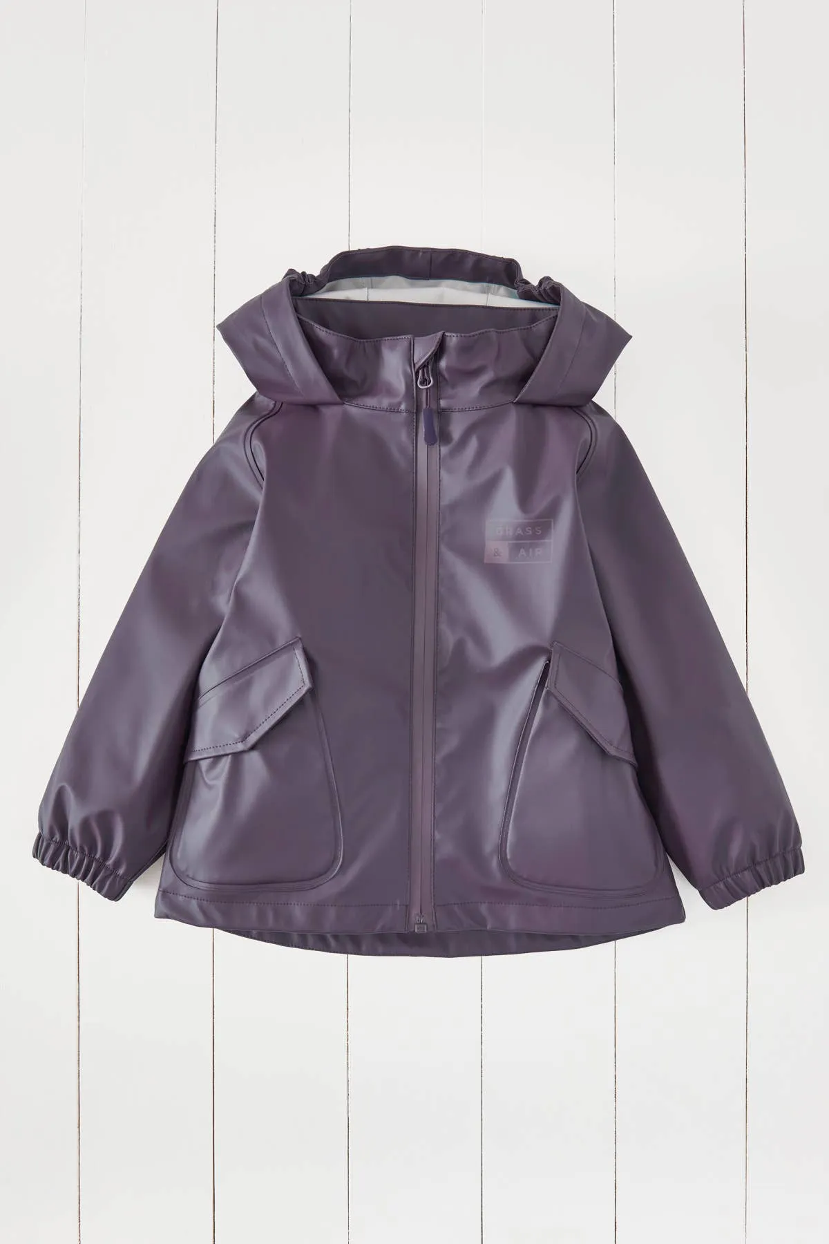 Amethyst Purple Kids Waterproof Rain Jacket