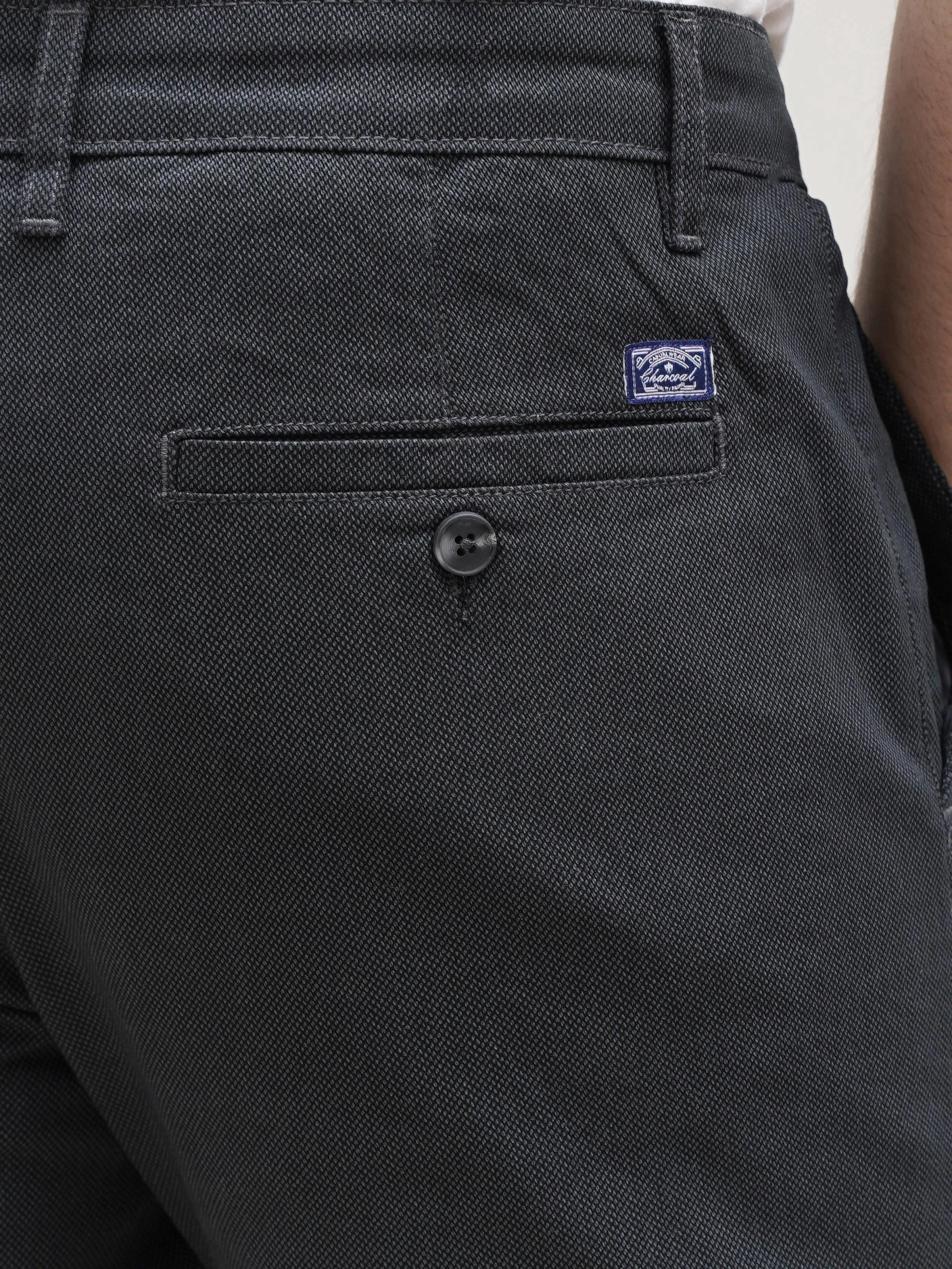 CASUAL PANT CROSS POCKET BLACK GREY