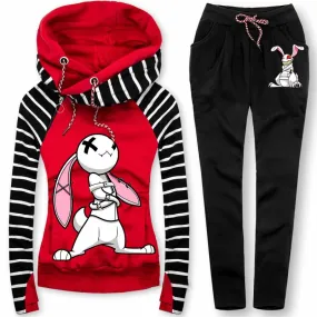 Casual sweatshirt pants suit