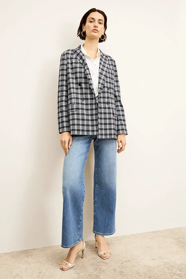 Clemens Top - Knit Poplin :: White