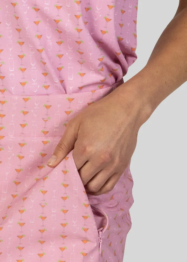 Cocktail Seersucker Women's Spinner Skirt
