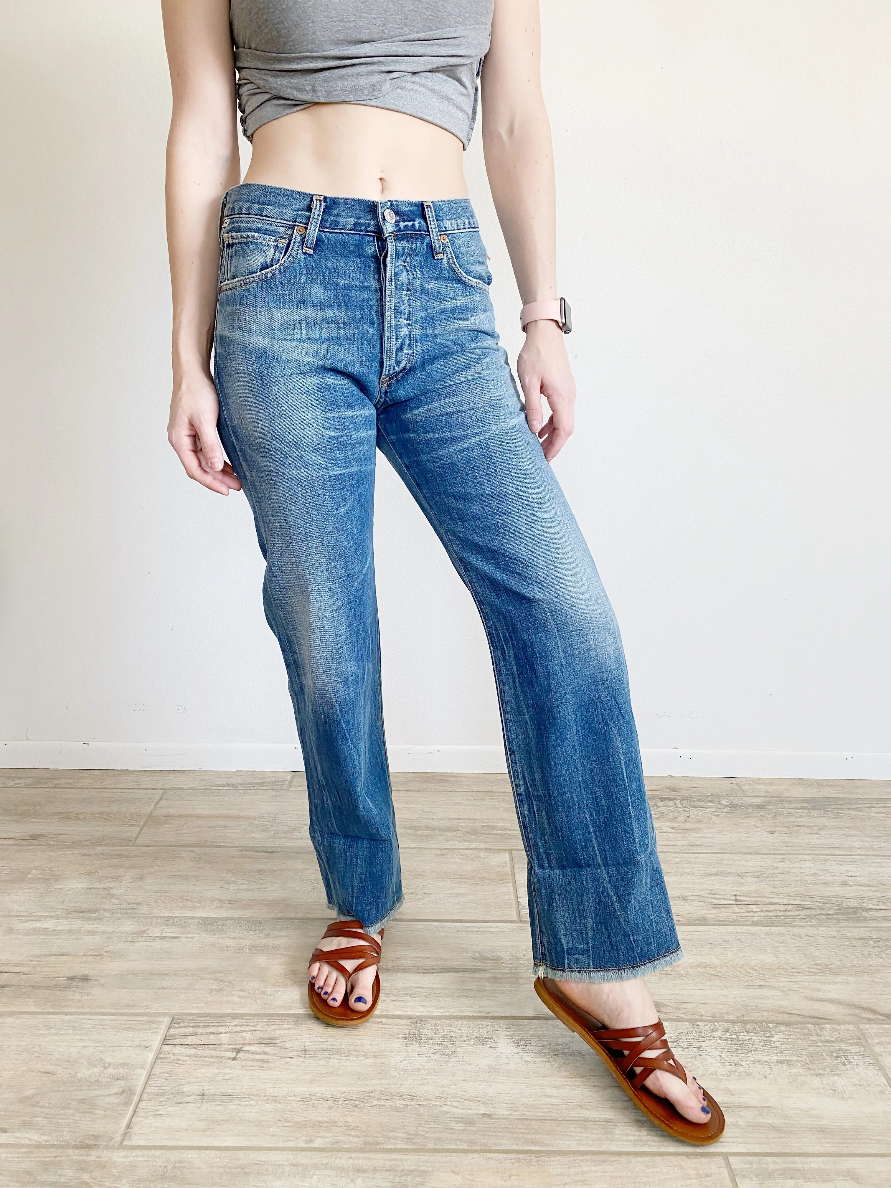 COH Citizens of Humanity Parker Relaxed Cuffed Crop Jeans NWT 25