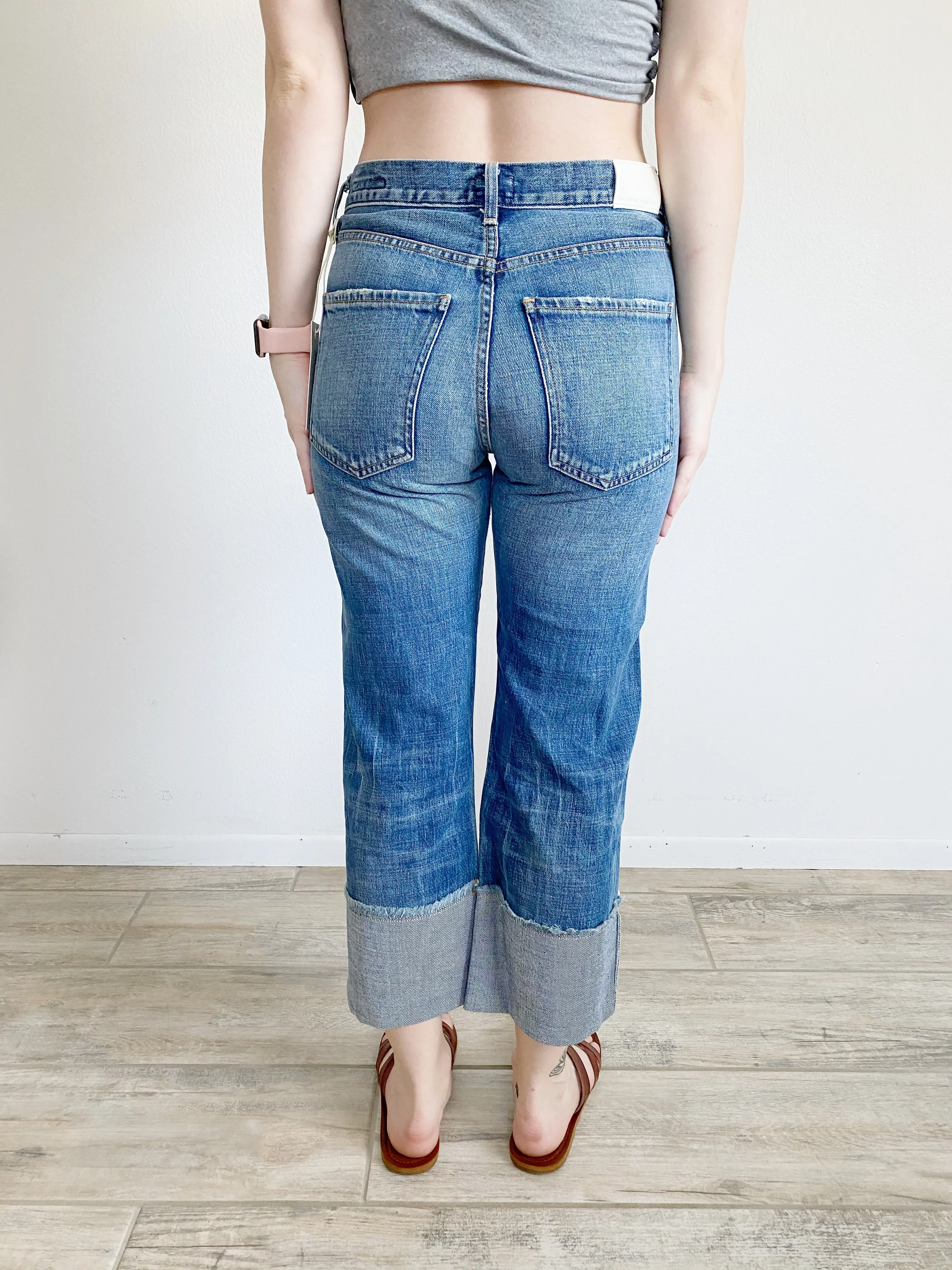 COH Citizens of Humanity Parker Relaxed Cuffed Crop Jeans NWT 25
