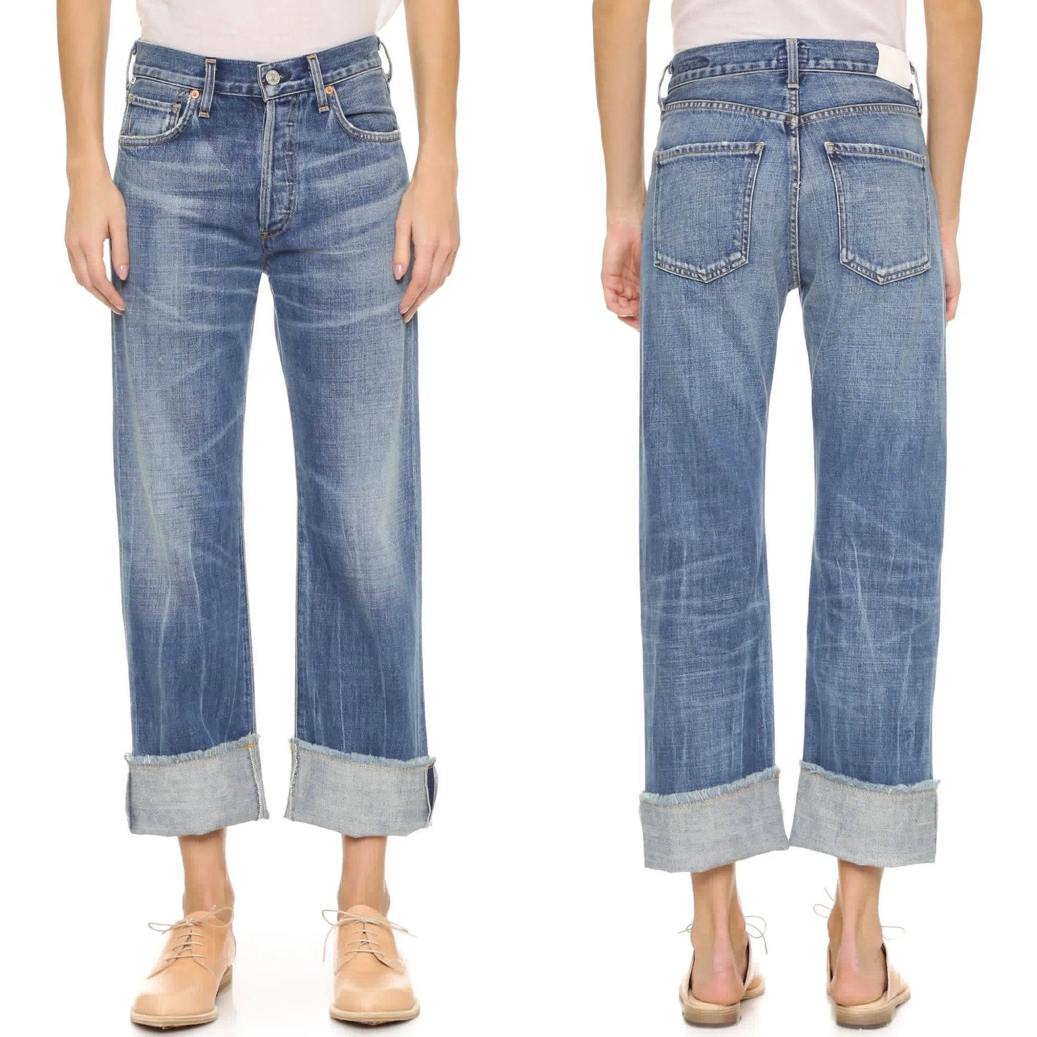 COH Citizens of Humanity Parker Relaxed Cuffed Crop Jeans NWT 25