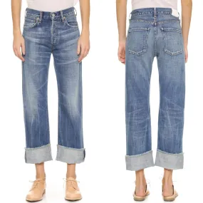 COH Citizens of Humanity Parker Relaxed Cuffed Crop Jeans NWT 25