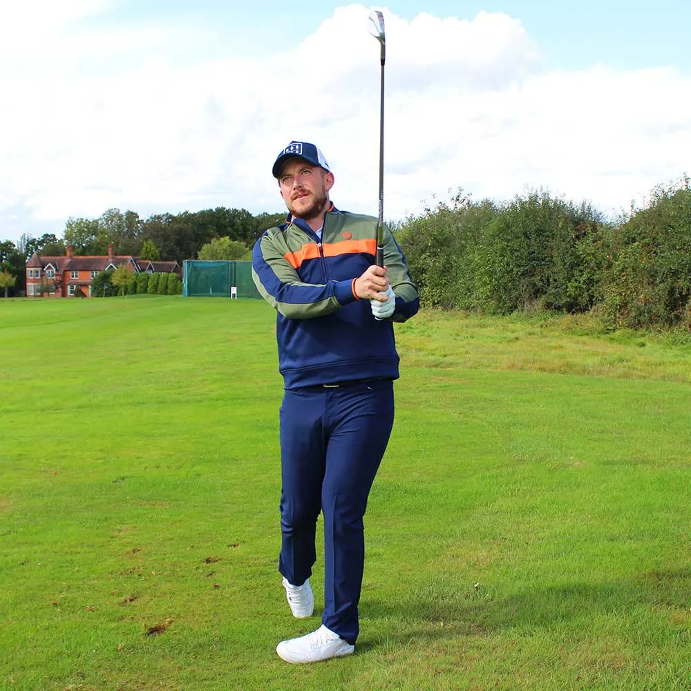 Colour Block Quarter Zip