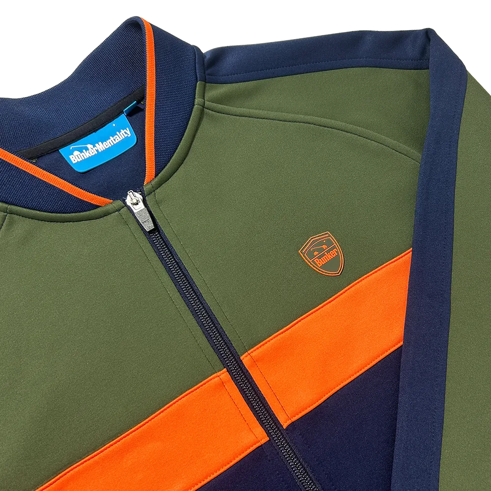 Colour Block Quarter Zip