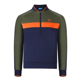 Colour Block Quarter Zip