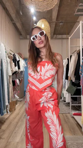 Dominique acid orange casual set