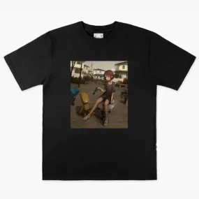 Dullcore Anime Girl with Gun Morute T-Shirt