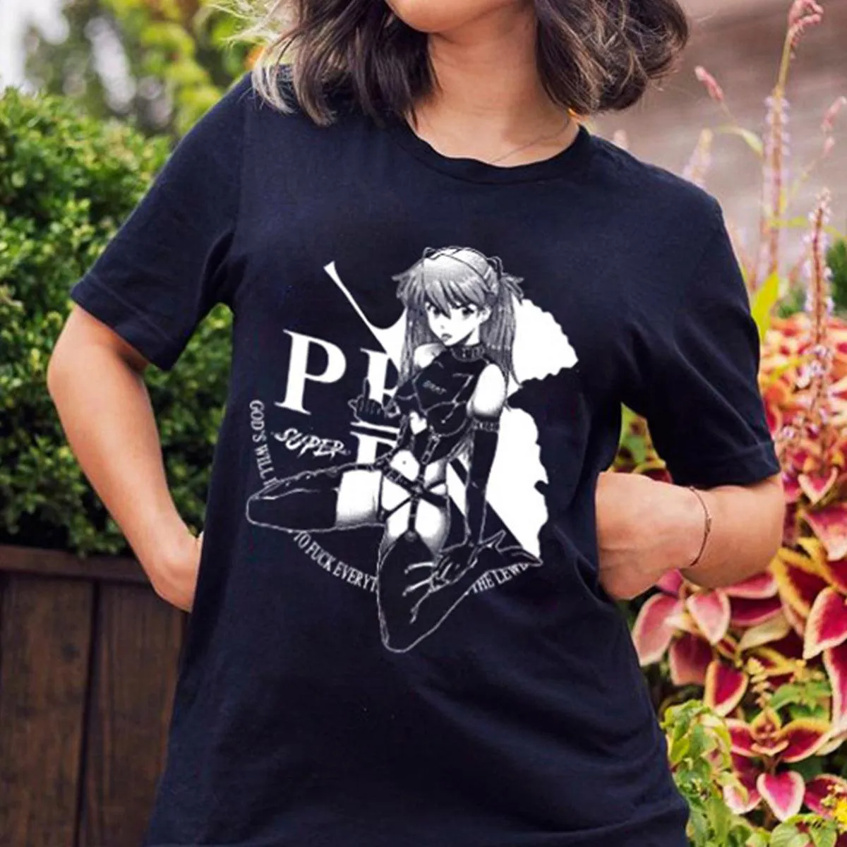 Evangelion Asuka Hot EGirl T-Shirt