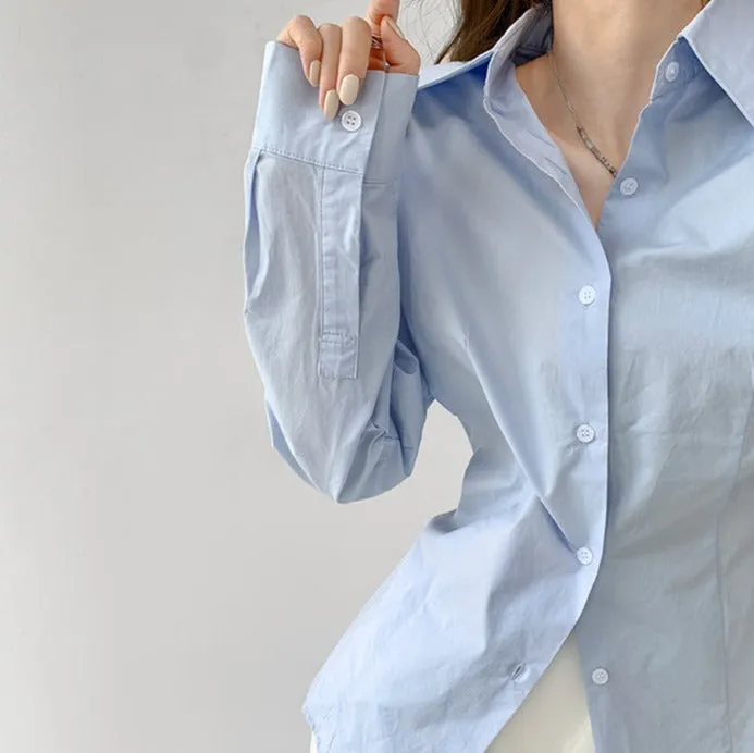 Get My Pointed collar white shirt
