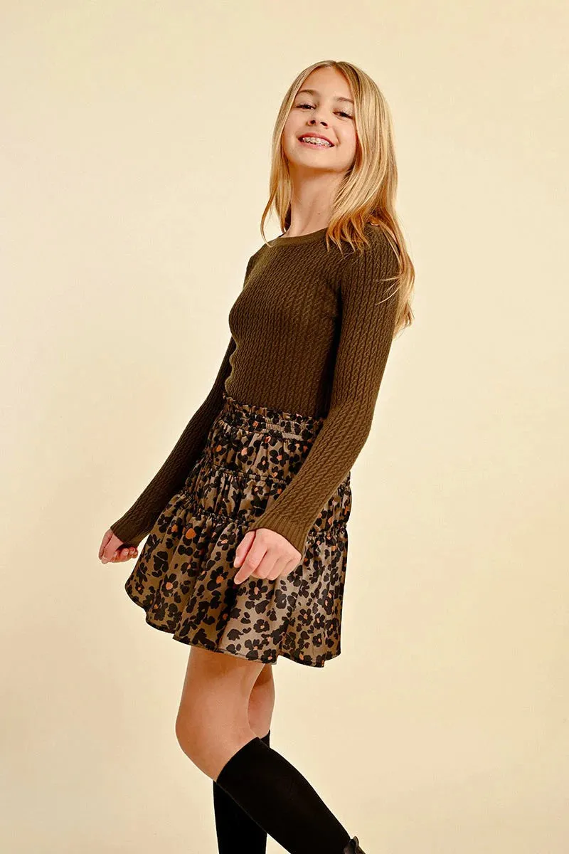Girls Printed Skirt