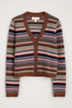 Lamorna Lane Cardigan - Weaving Needle Gully Multi