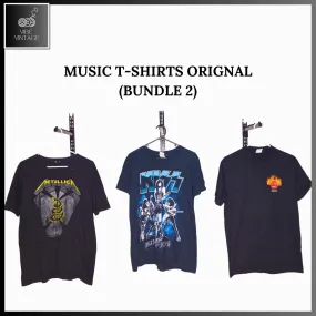 MUSIC T-SHIRTS ORIGNAL - 25 PCS (BUNDLE 1)