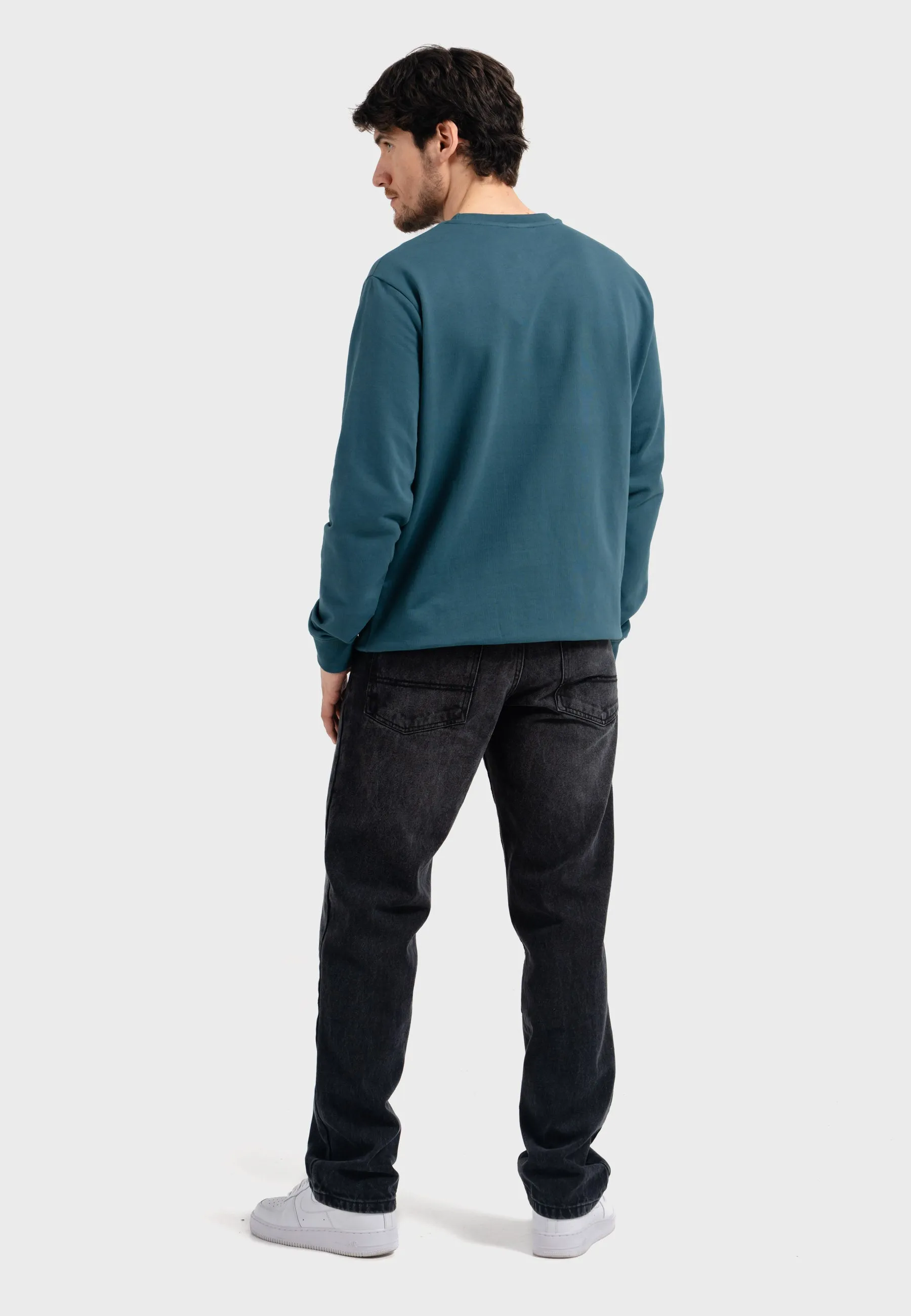 Oldskull Iconic Logo Sweatshirt Dark Green