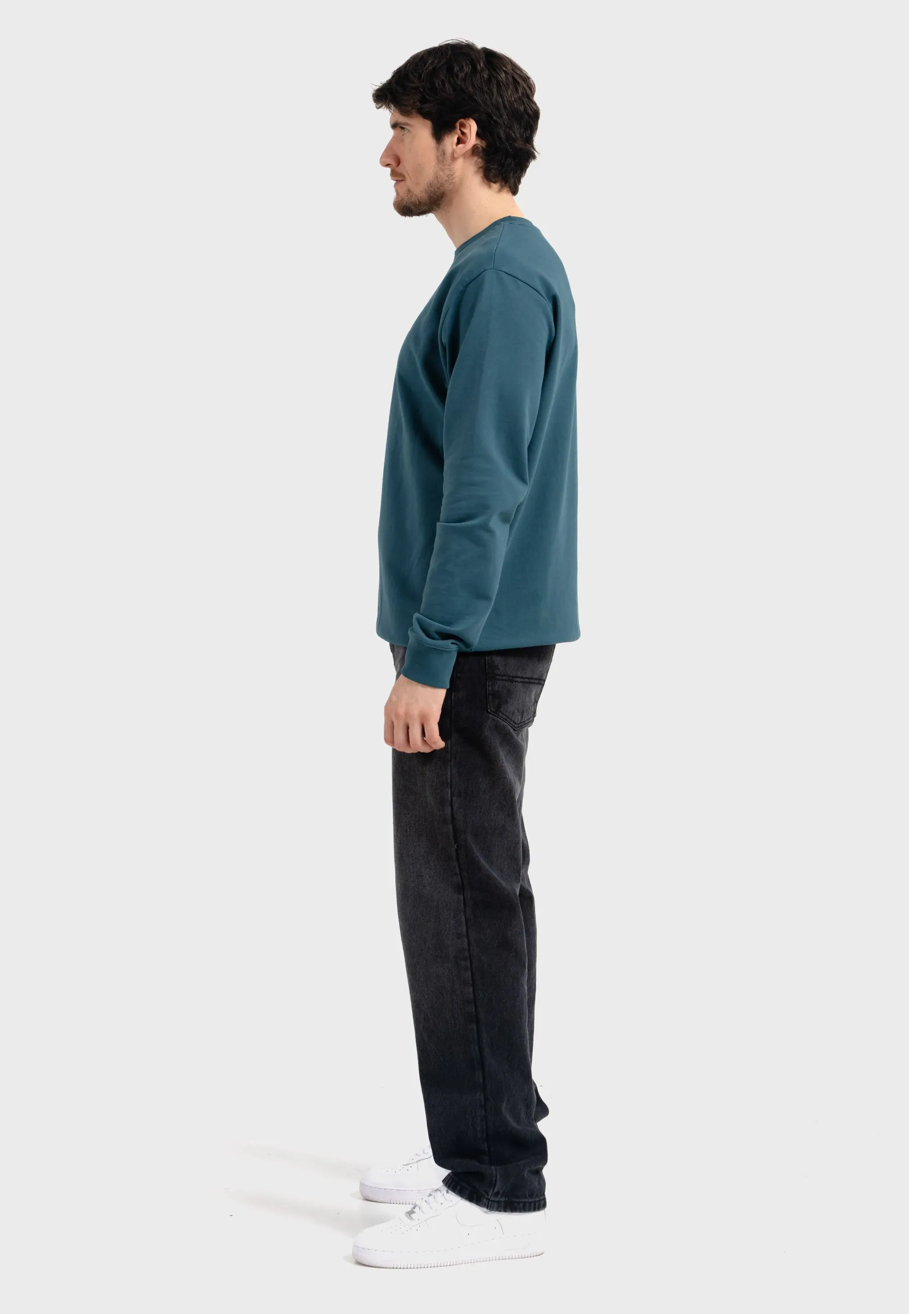 Oldskull Iconic Logo Sweatshirt Dark Green