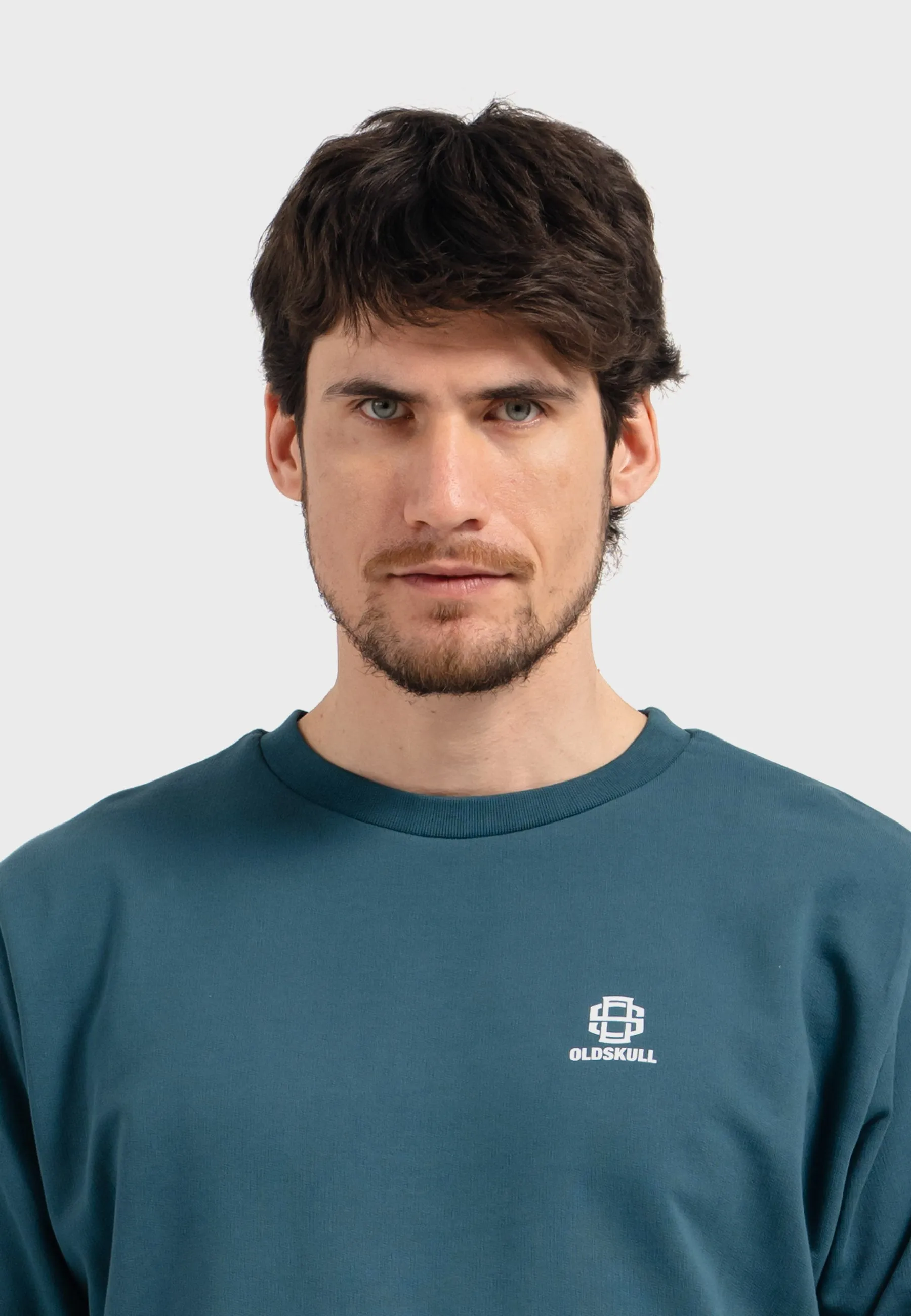 Oldskull Iconic Logo Sweatshirt Dark Green