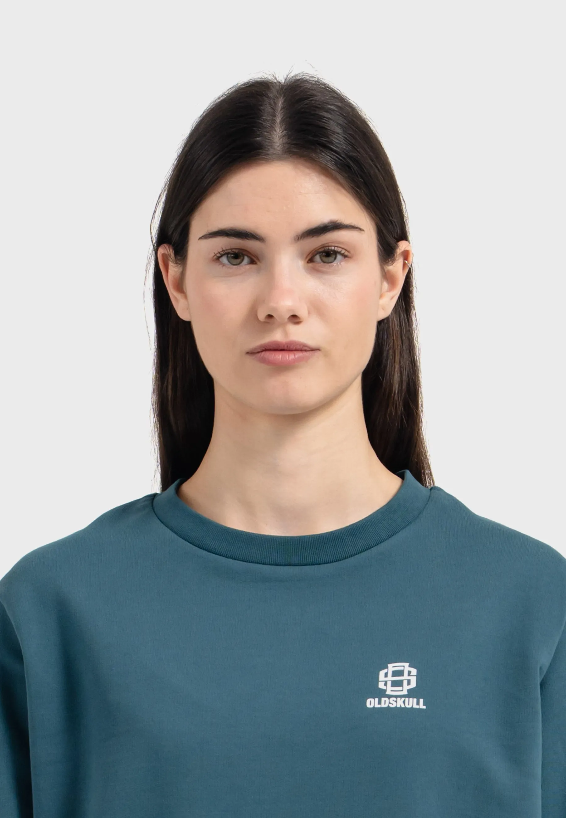 Oldskull Iconic Logo Sweatshirt Dark Green