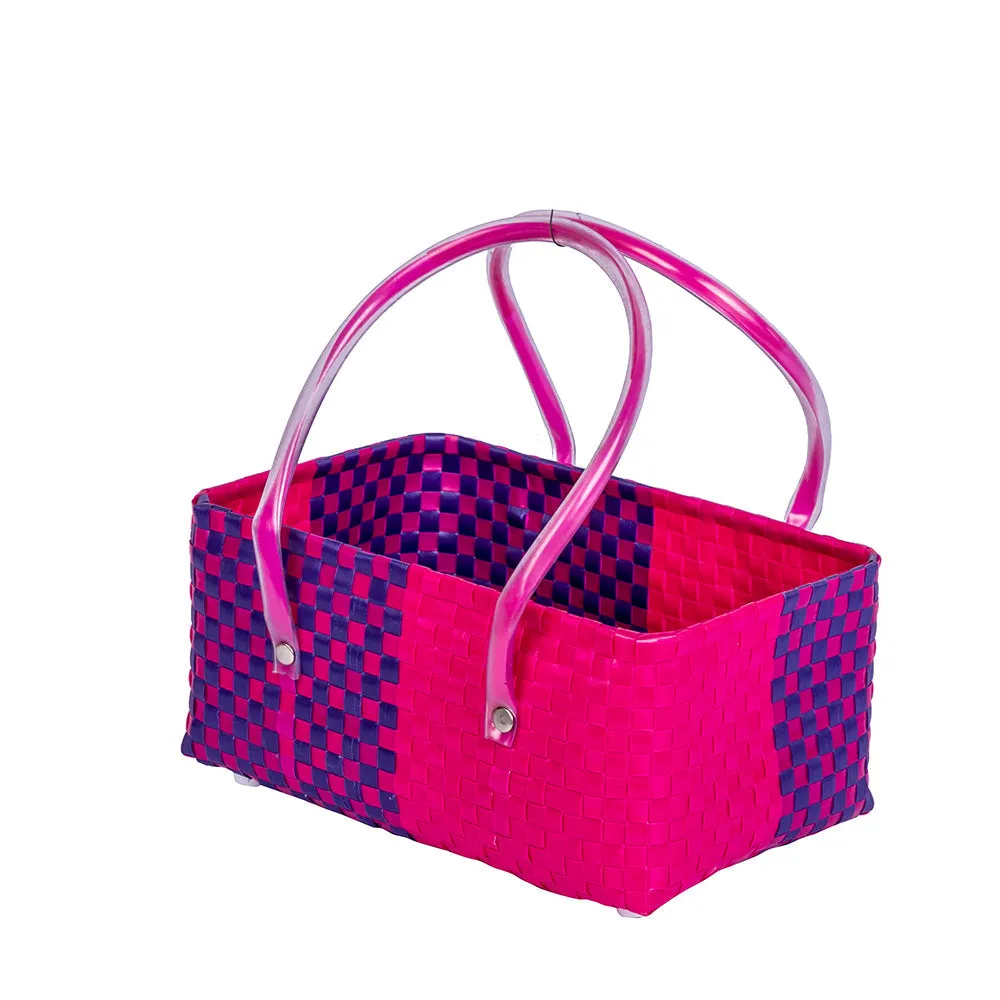 Pink & Blue Shopping Half Basket