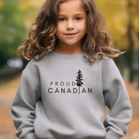Proud Canadian - Crewneck Sweatshirt - Toddler to Youth (2 colour options)