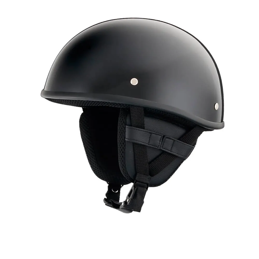 Smallest Lightest SOA DOT Beanie Helmet / Gloss Black