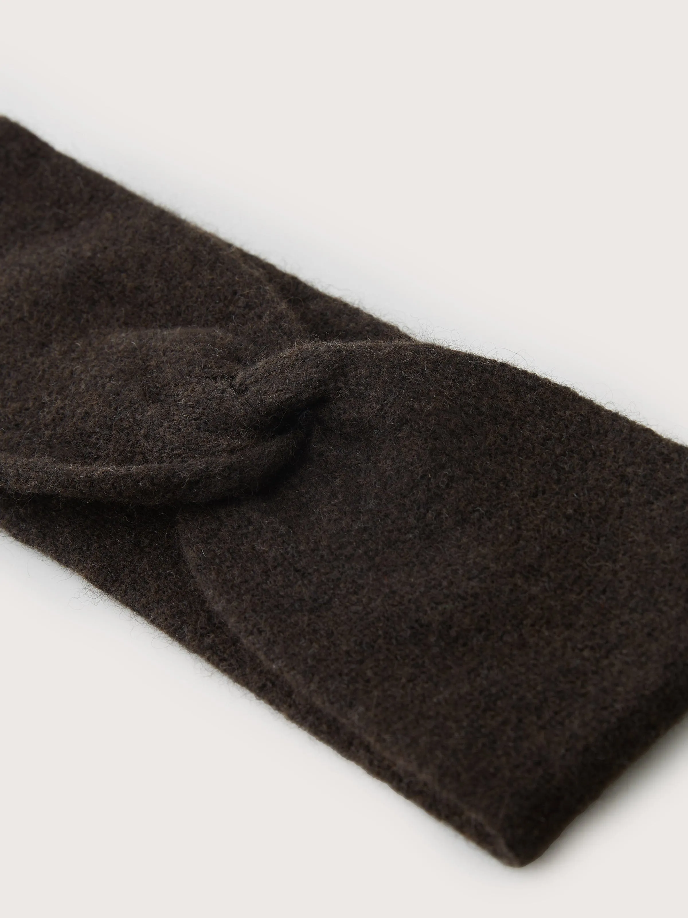 The Yak Wool Headband in Dark Brown